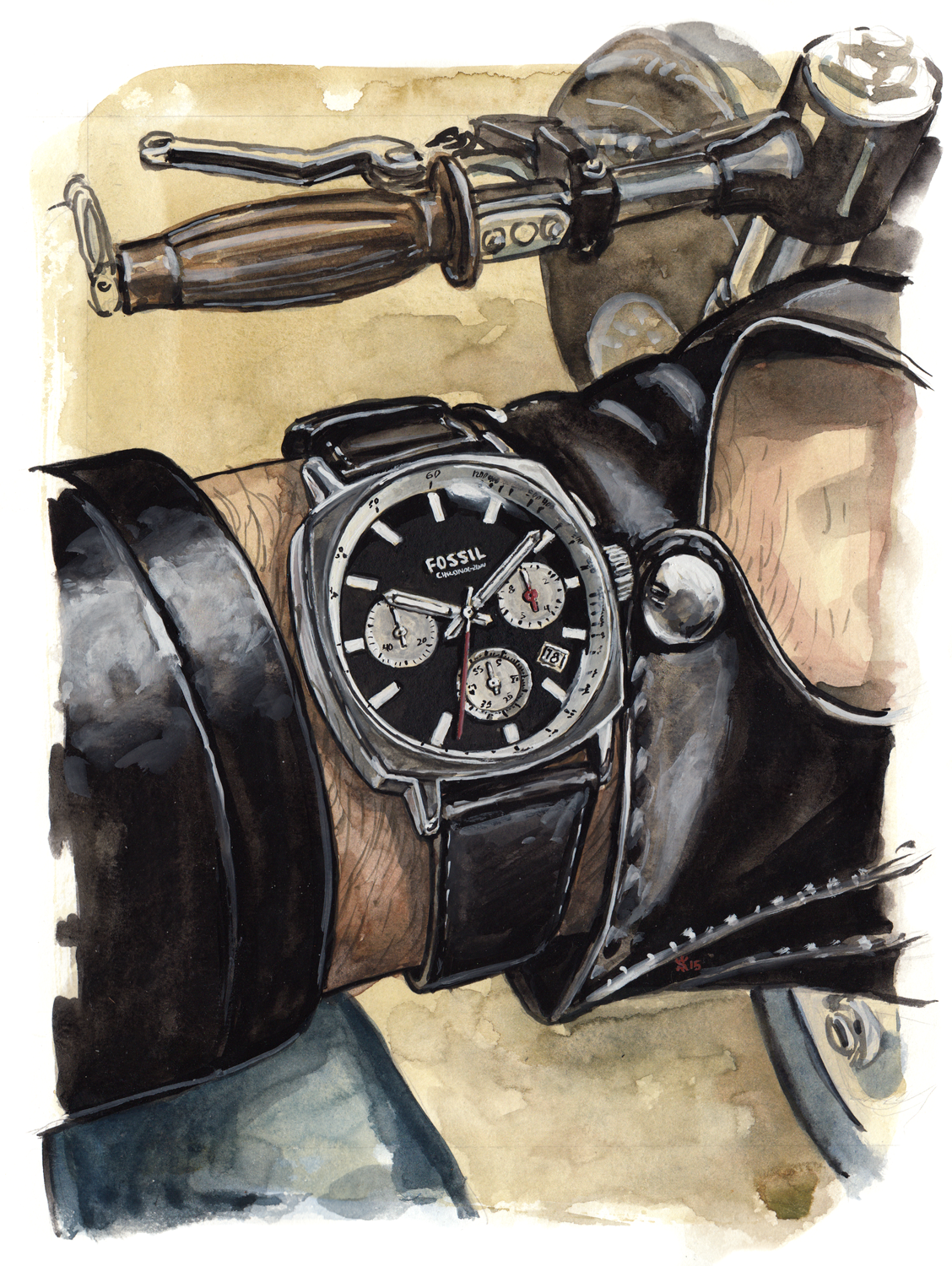 Часы мужские иллюстрация