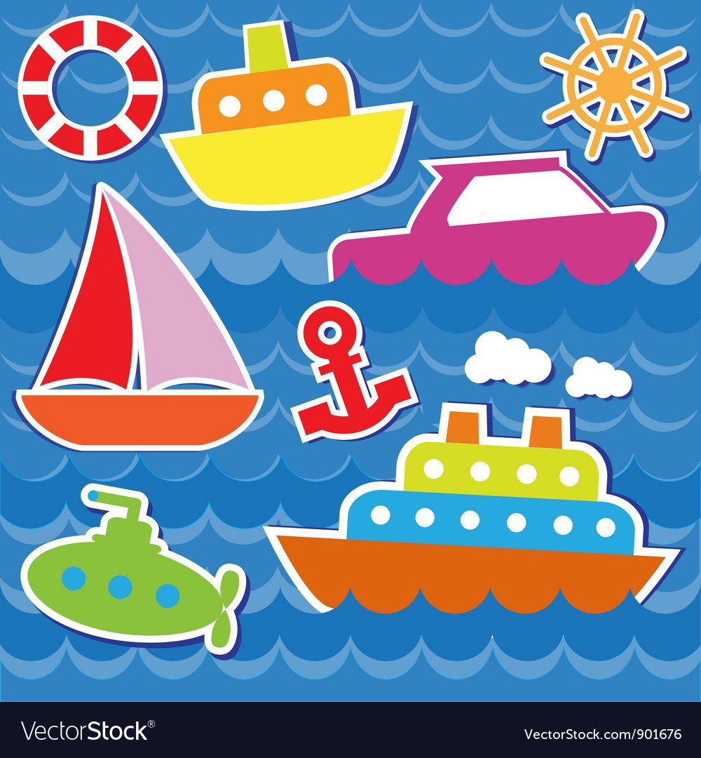 Наклейки Водный транспорт