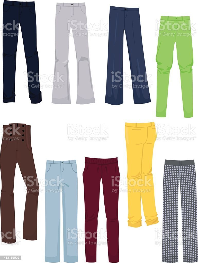 Фото брюки в векторе