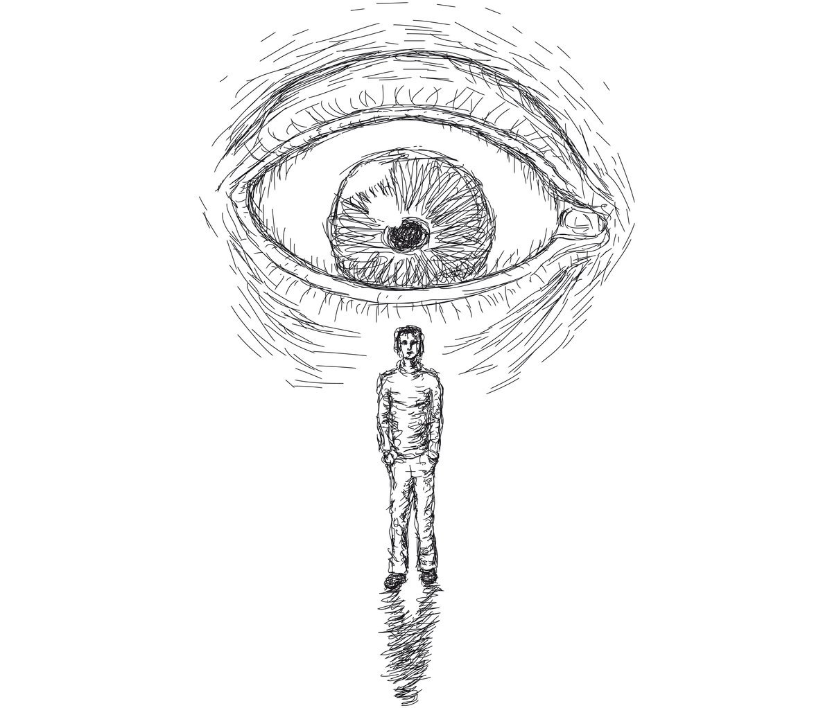 Совесть рисунок карандашом