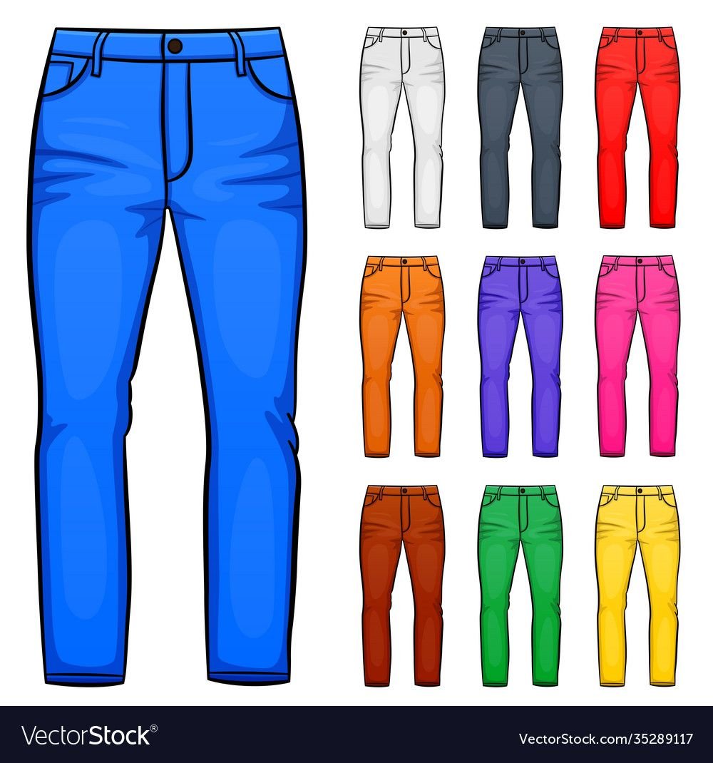 В синих высоких штанах из мультика