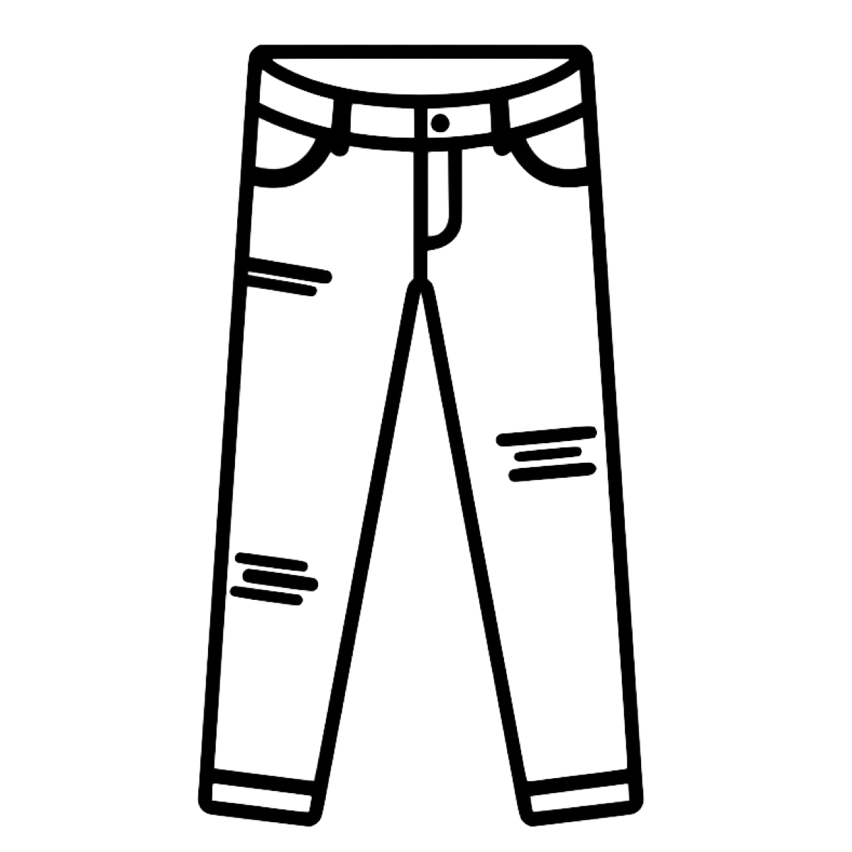 Брюки раскраска для детей