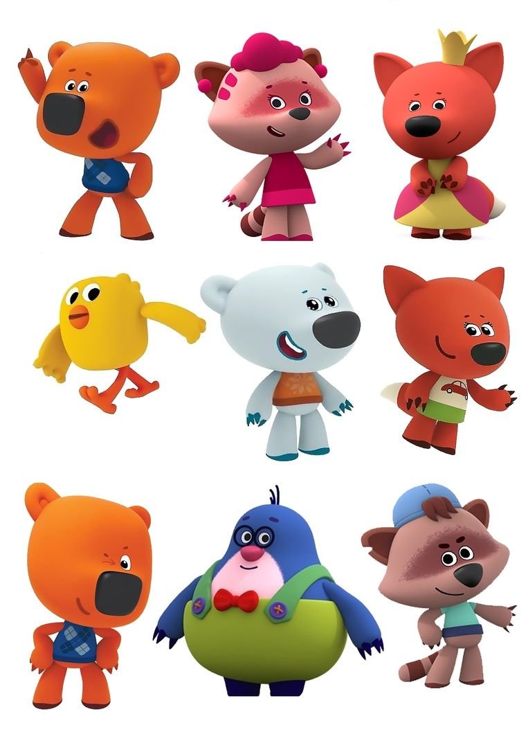 Шар (18"/46 см) круг, ми-ми-мишки друзья с днем рождения 411505