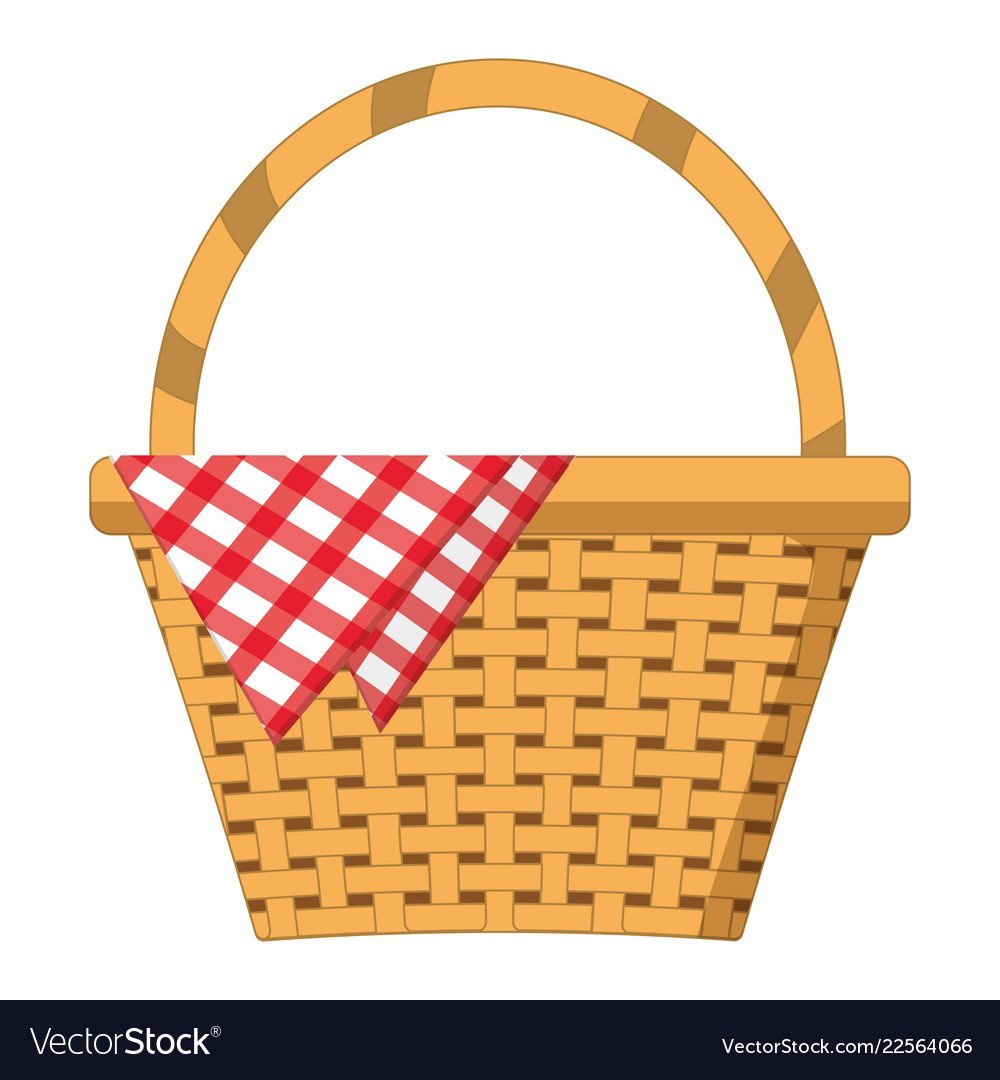 Корзинка плетеная из натуральной