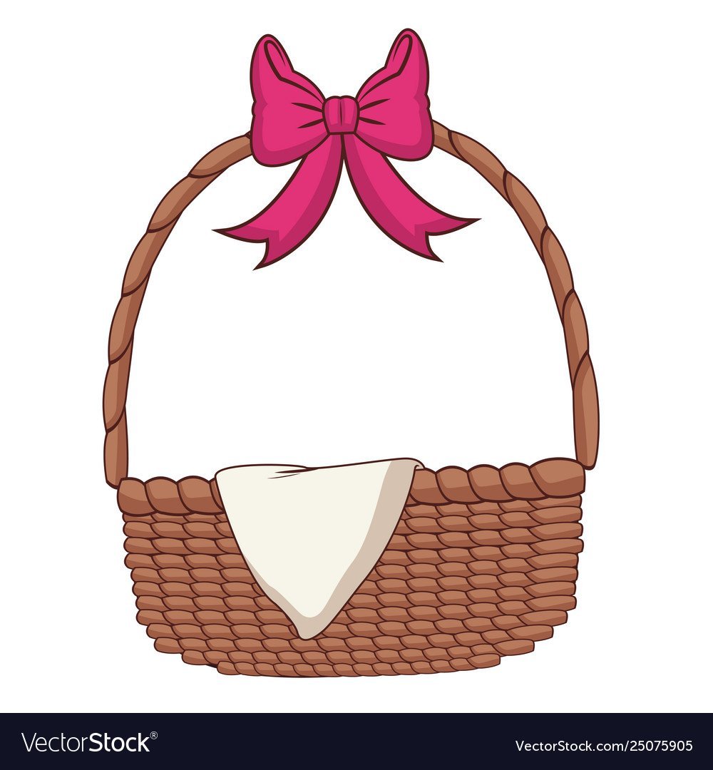 Плетеная корзина пиктограмма