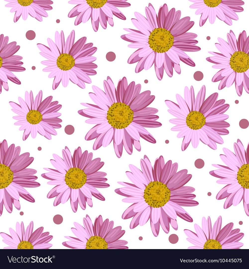 Ромашки на розовом фоне