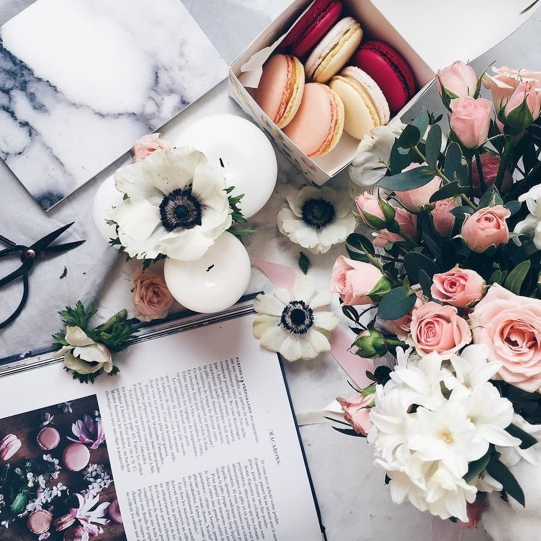 Стильные открытки с цветами