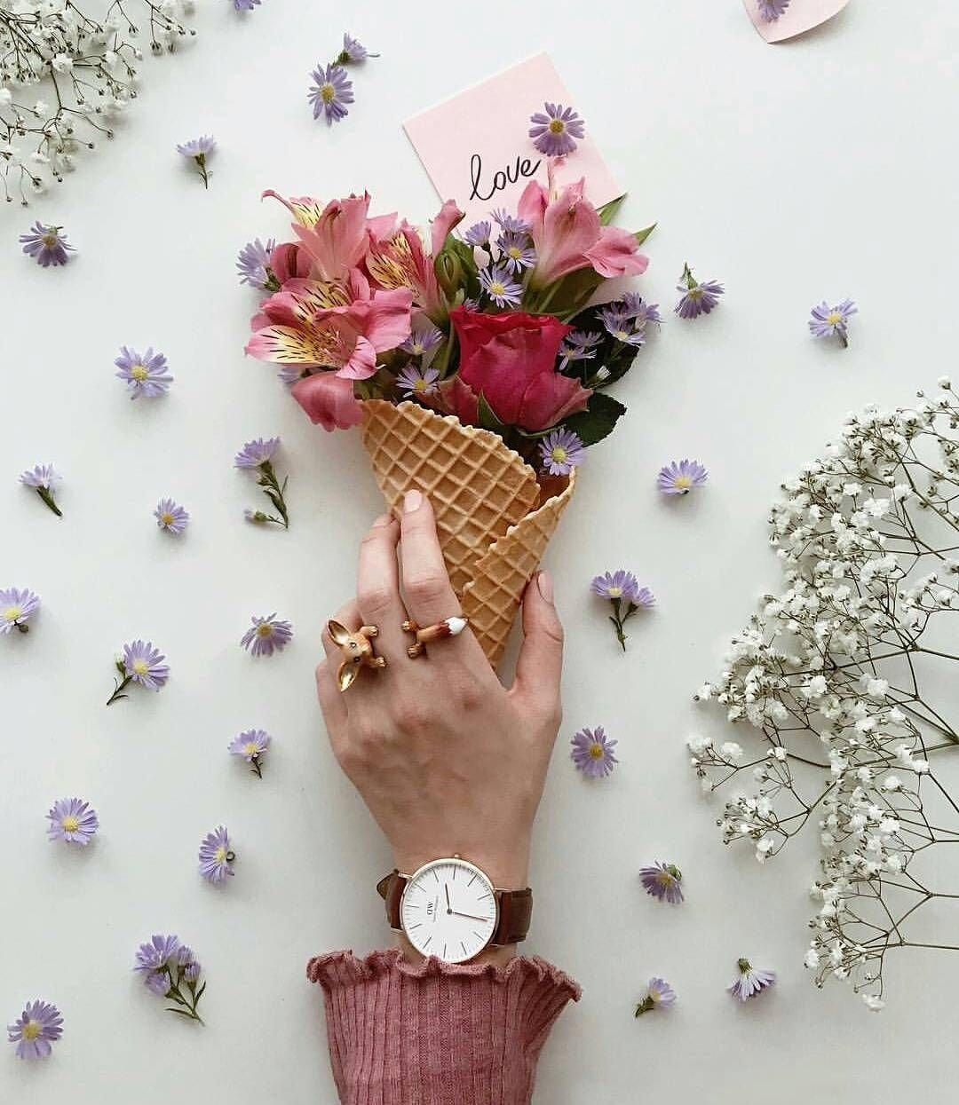 Стильные букеты на день рождения