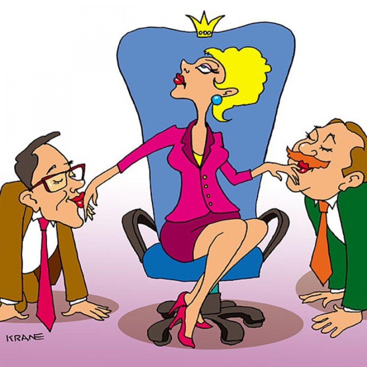 Карикатуры на мужчин и женщин