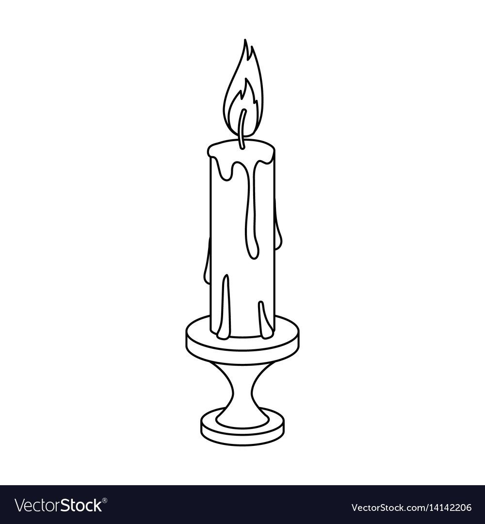 Очертания свечи