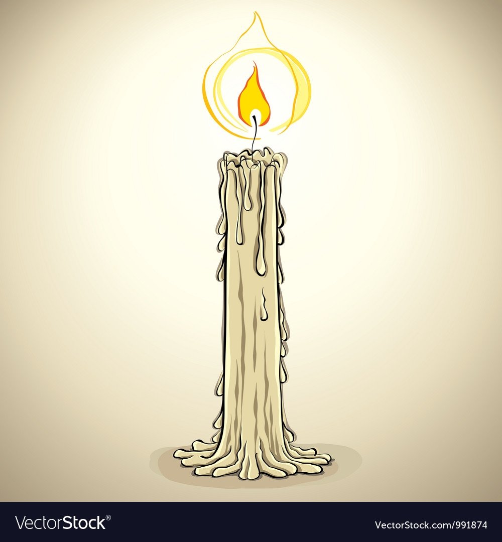 Свечка нарисованная