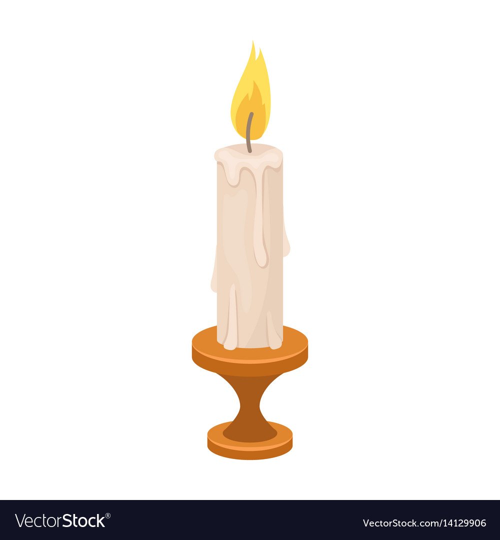 Подсвечник с Огарком свечи эскиз