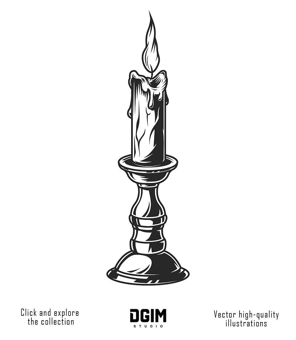 Эскиз подсвечника