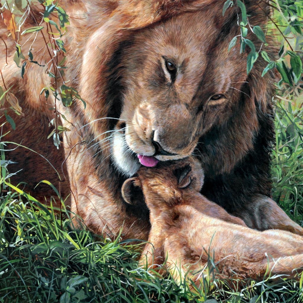 Лев защитник