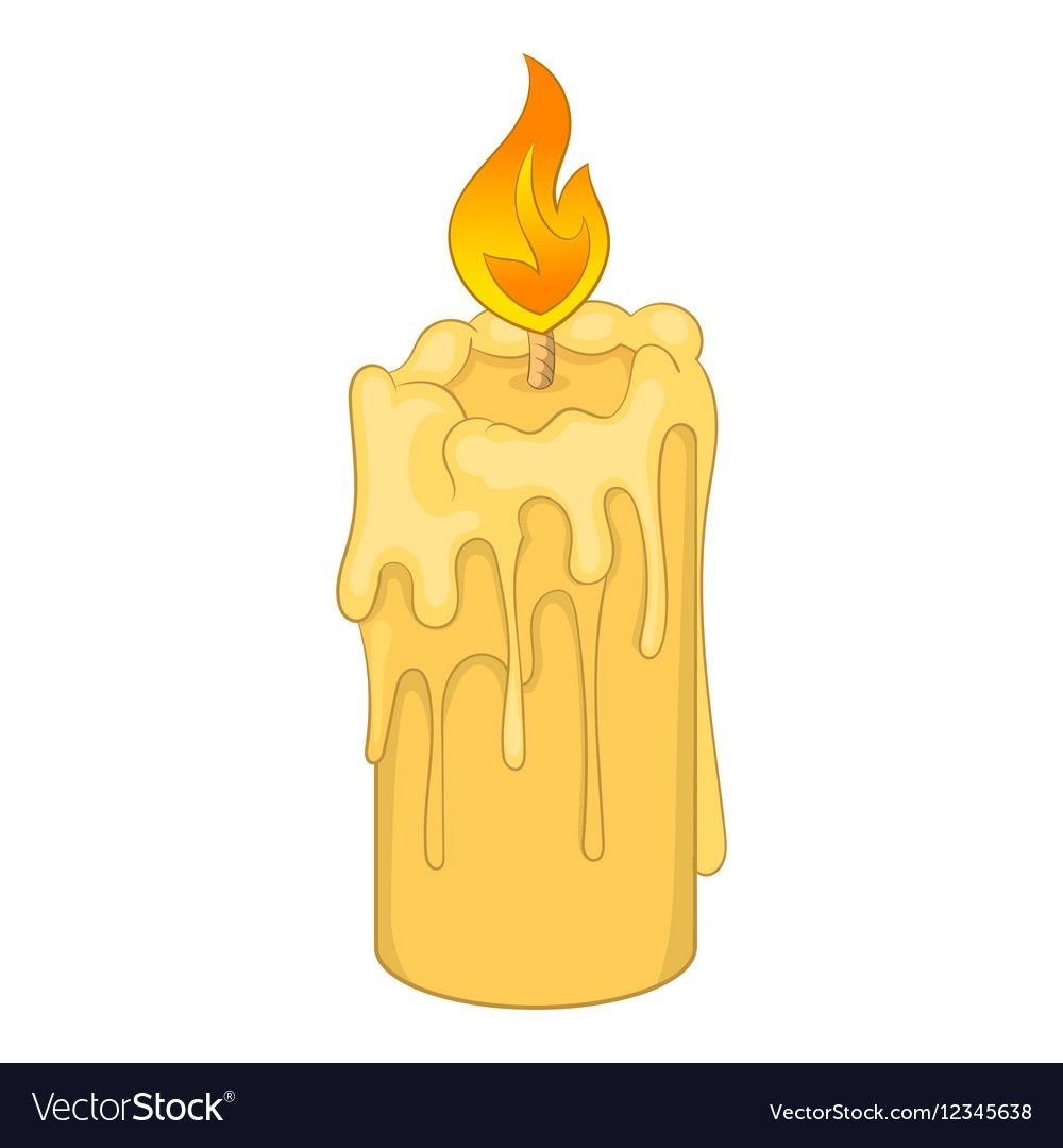 Парафиновая свеча мультяшная