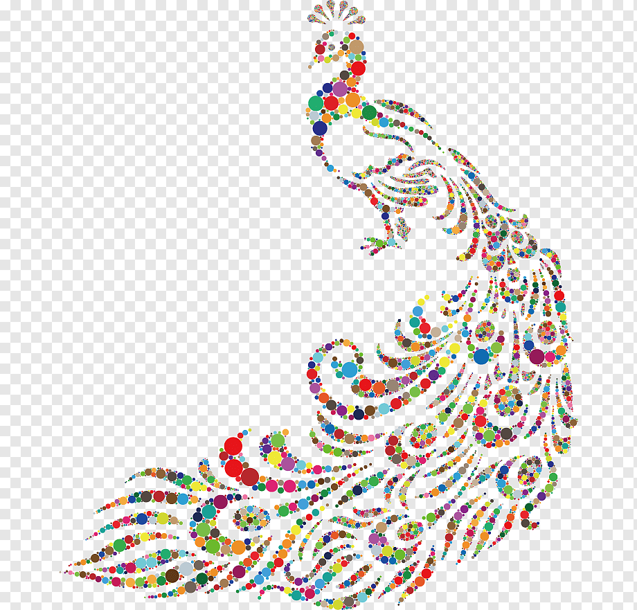 Павлин на прозрачном