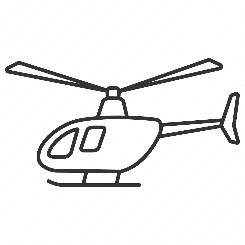 Вертолет рисунок легкий