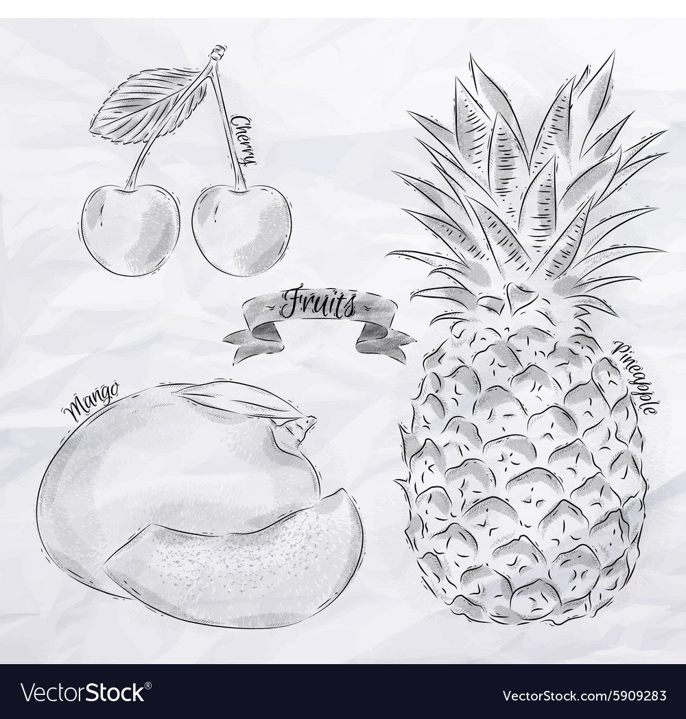 Ягоды рисование Графическое