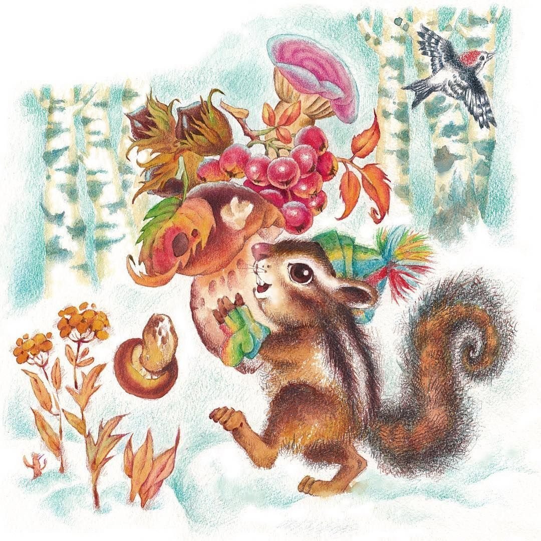 Сказочные пейзажи с животными