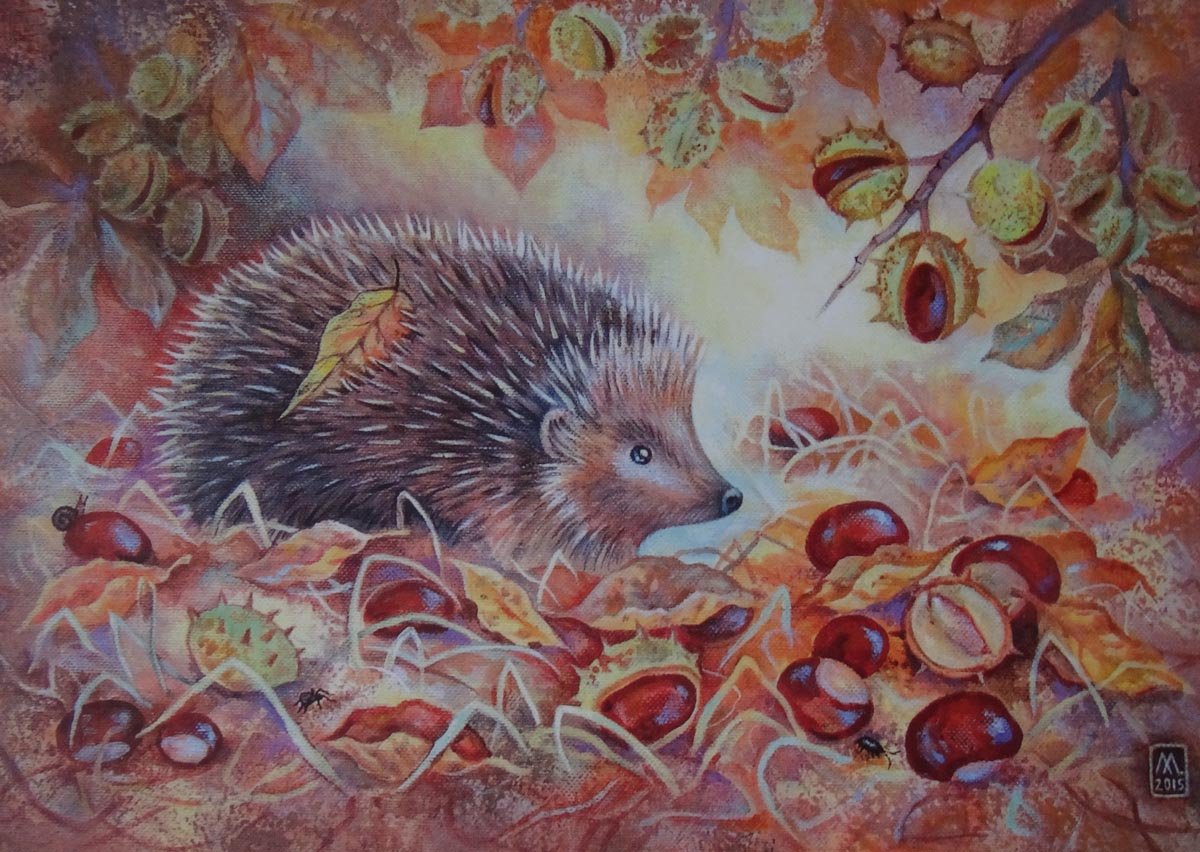 Лось осенью в лесу