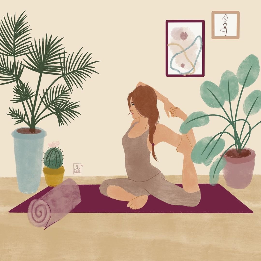 Йога мультяшный