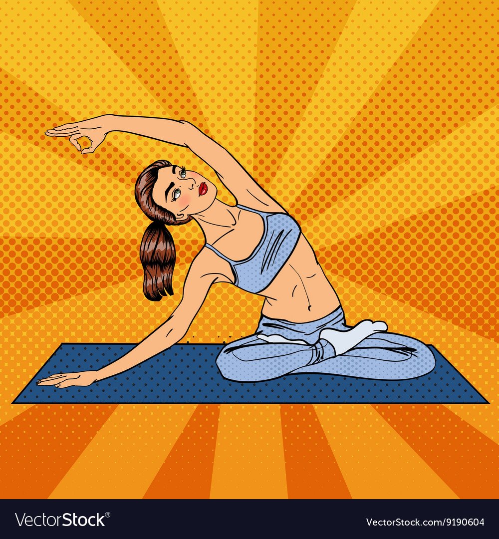 Девочка в позе лотоса