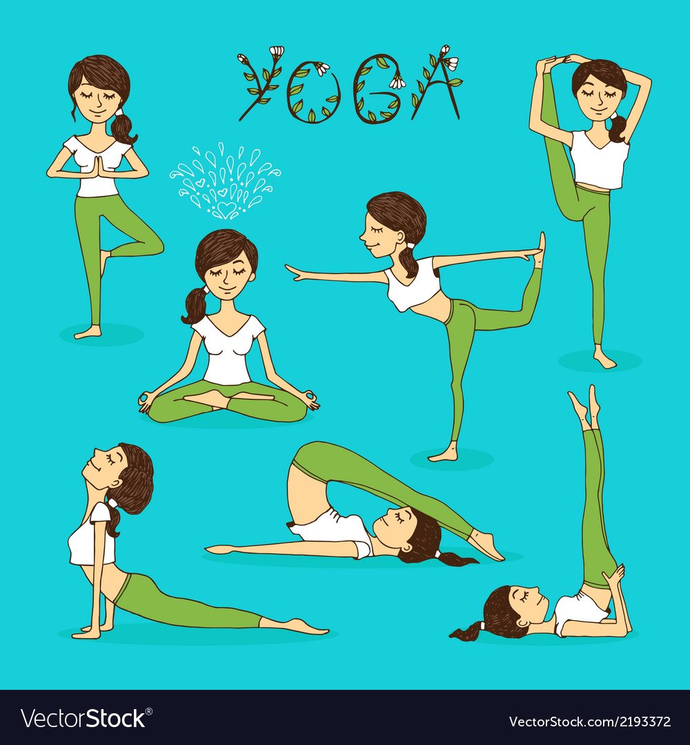 Йога иллюстрации
