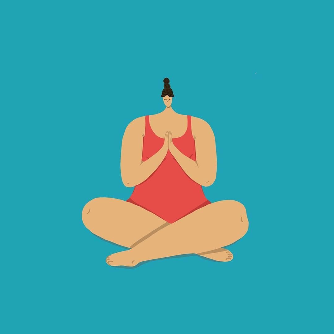 Йога нарисованная