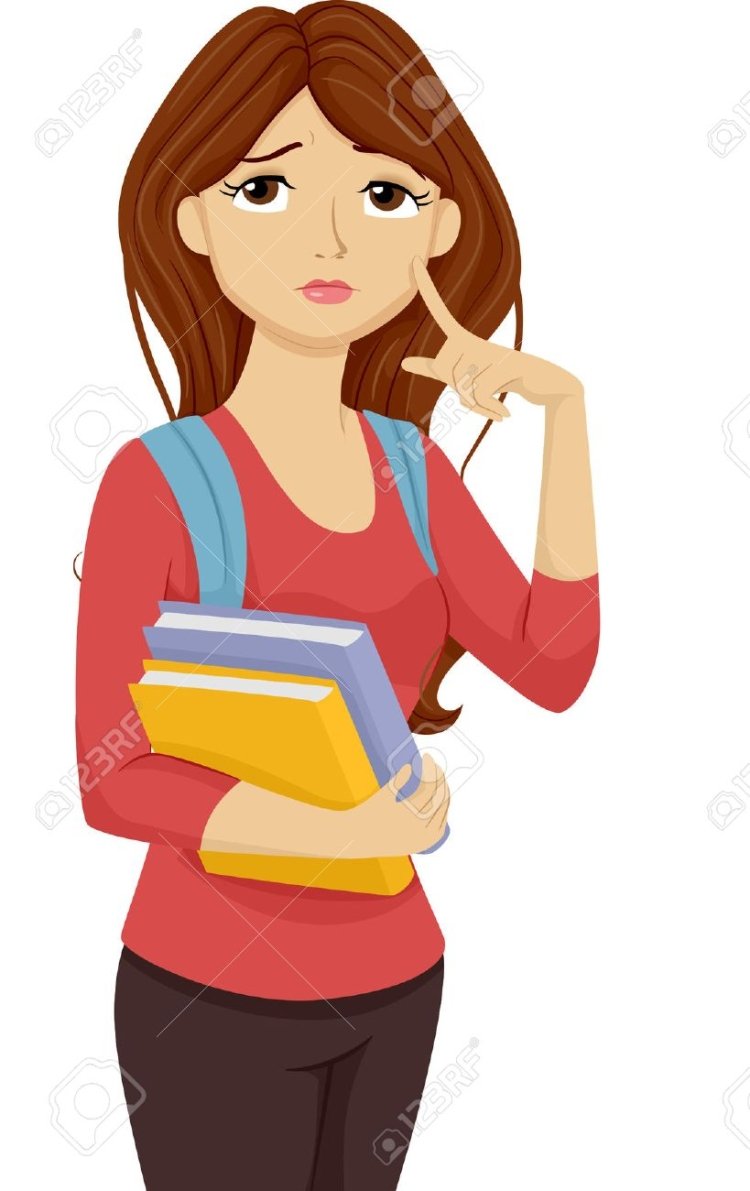 Студентка рисунок для детей