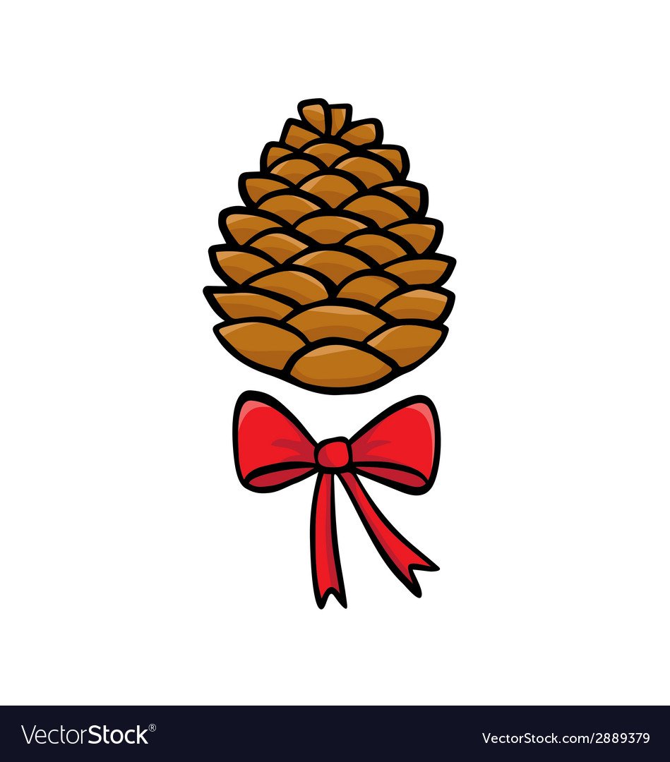 Паттерн с листочками и ягодками шишками