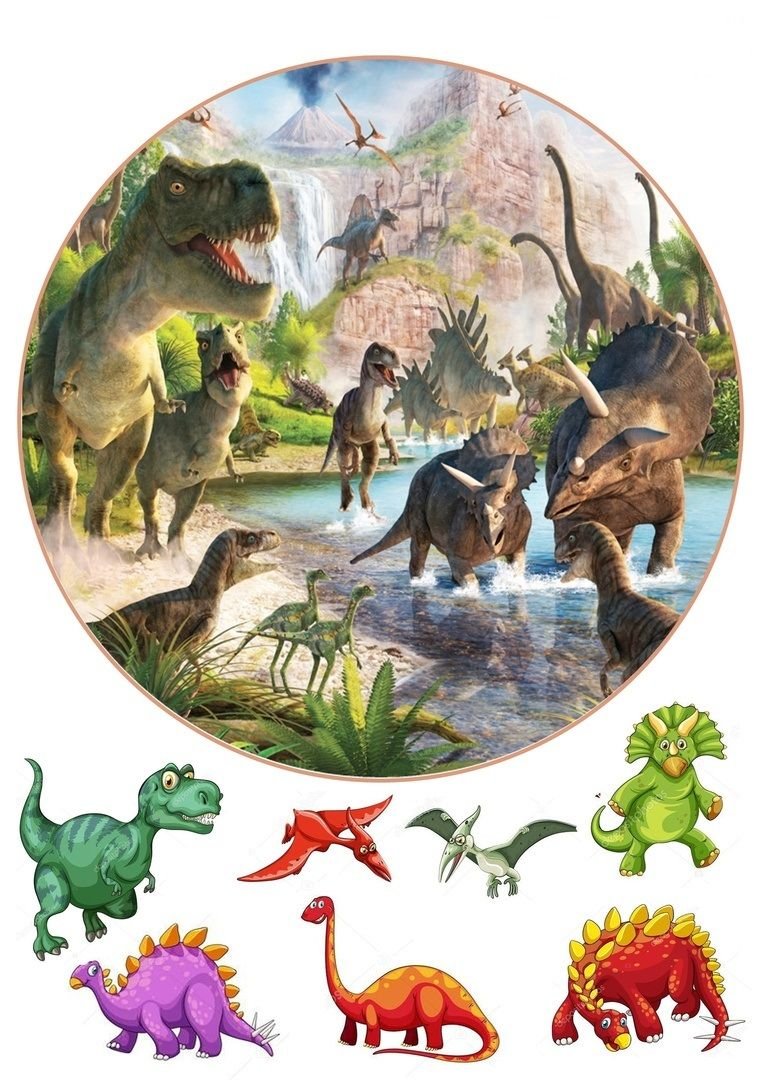 Динозавры фотопечать
