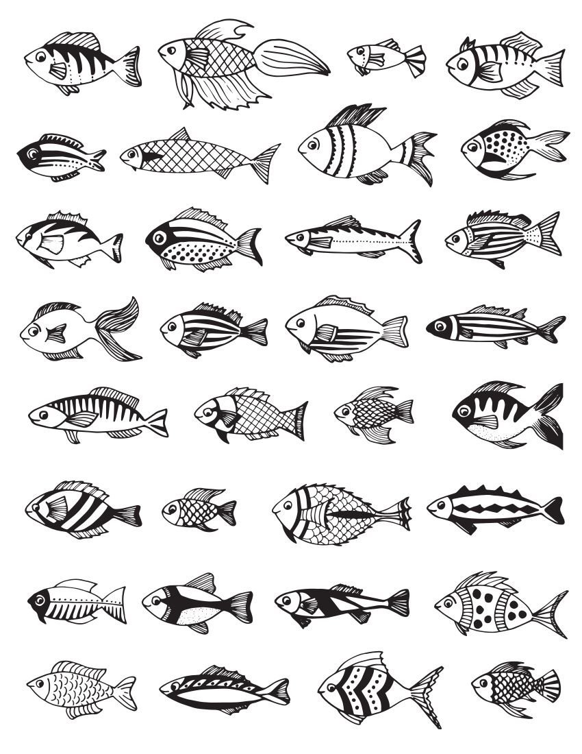 Стилизация рыбы