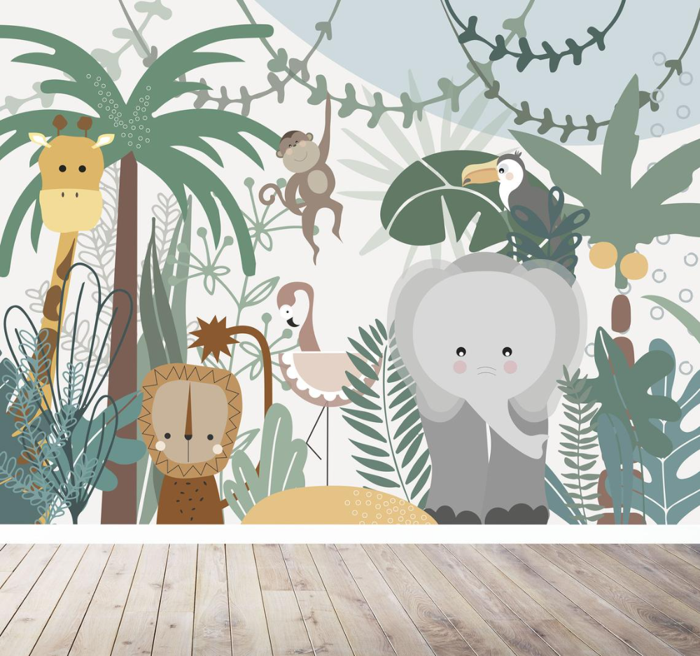Детские фотообои джунгли