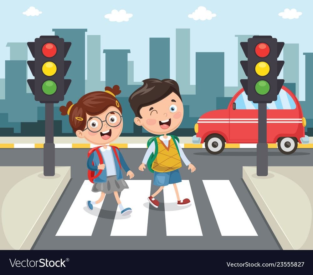 Пешеход мультяшный