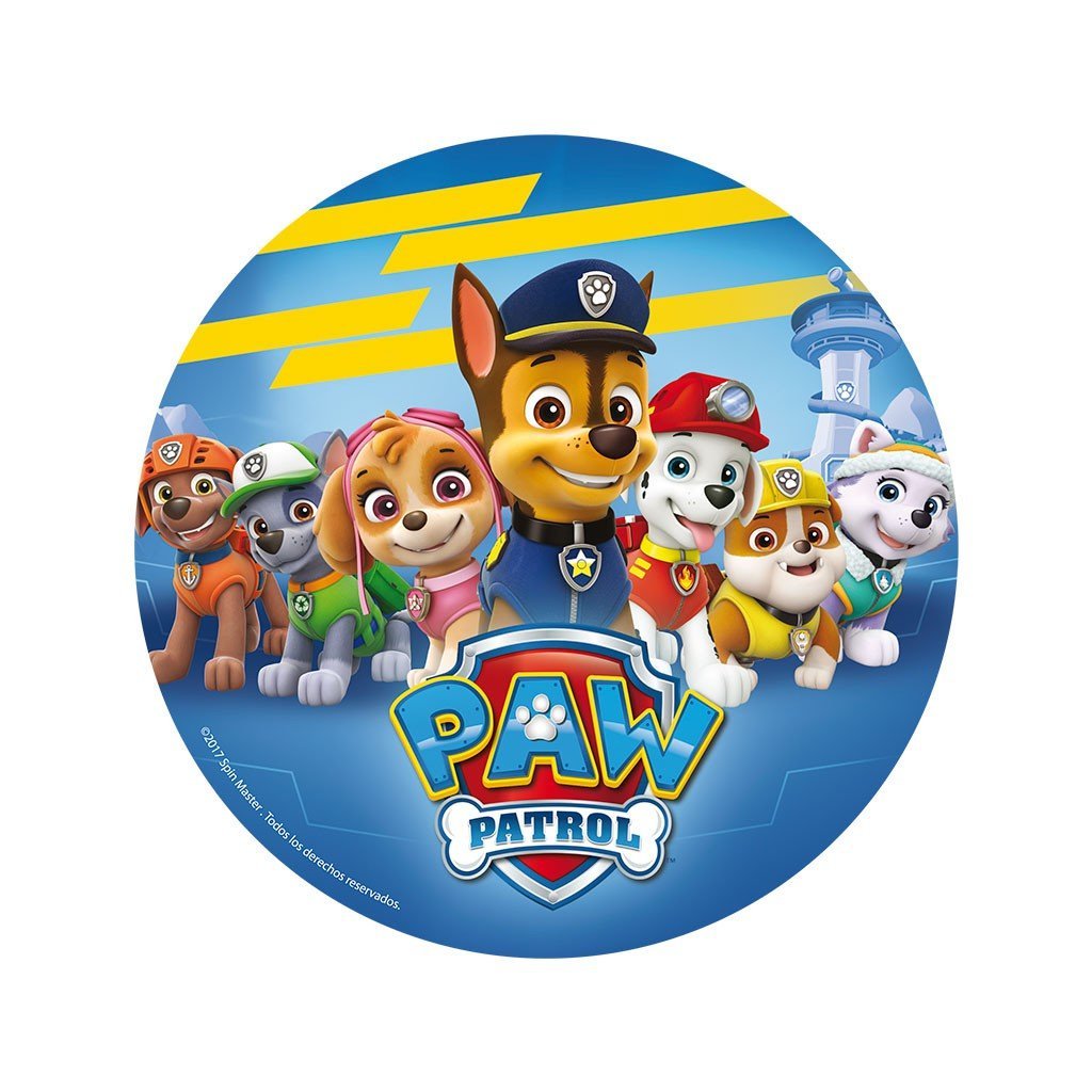 Щенячий патруль печать круглая