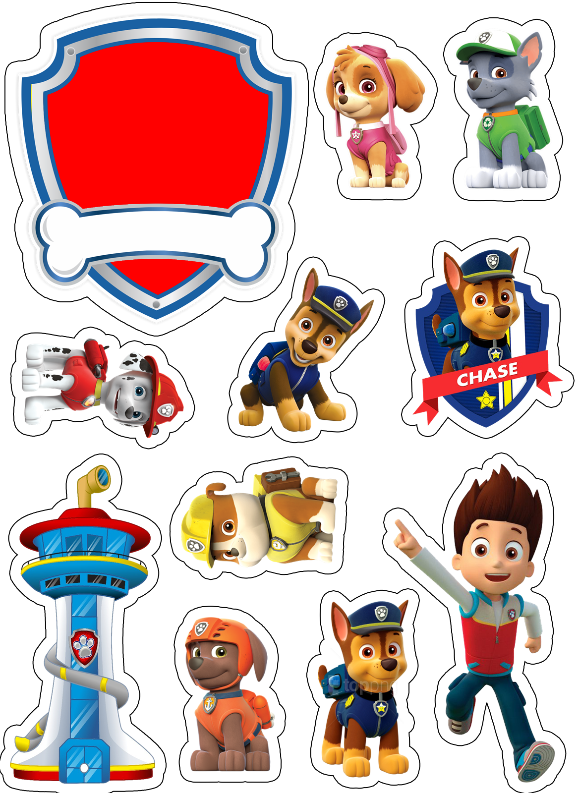 Щенячий пароль сахарная печать