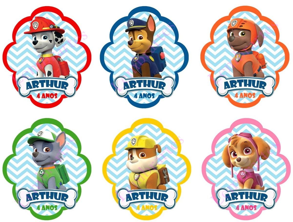 Этикетки на сок Щенячий патруль