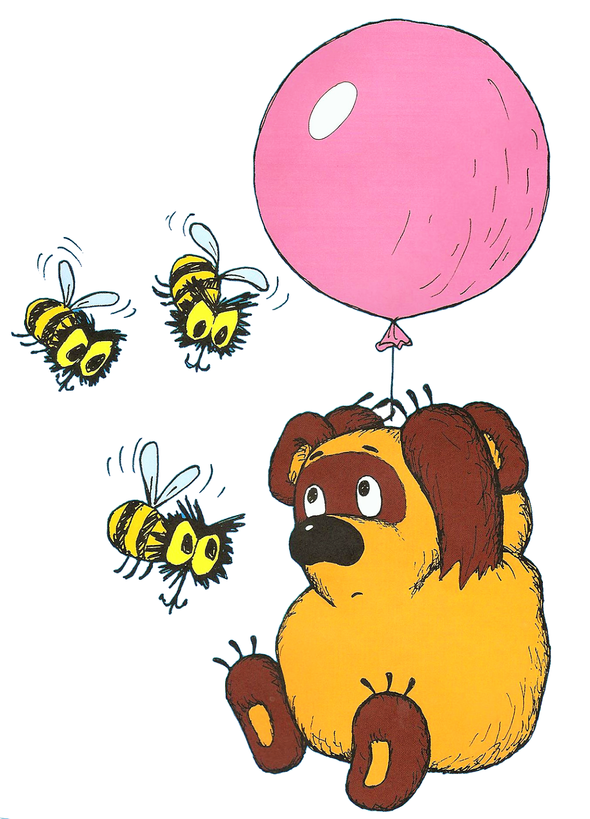 Пчелы из мультика Винни пух