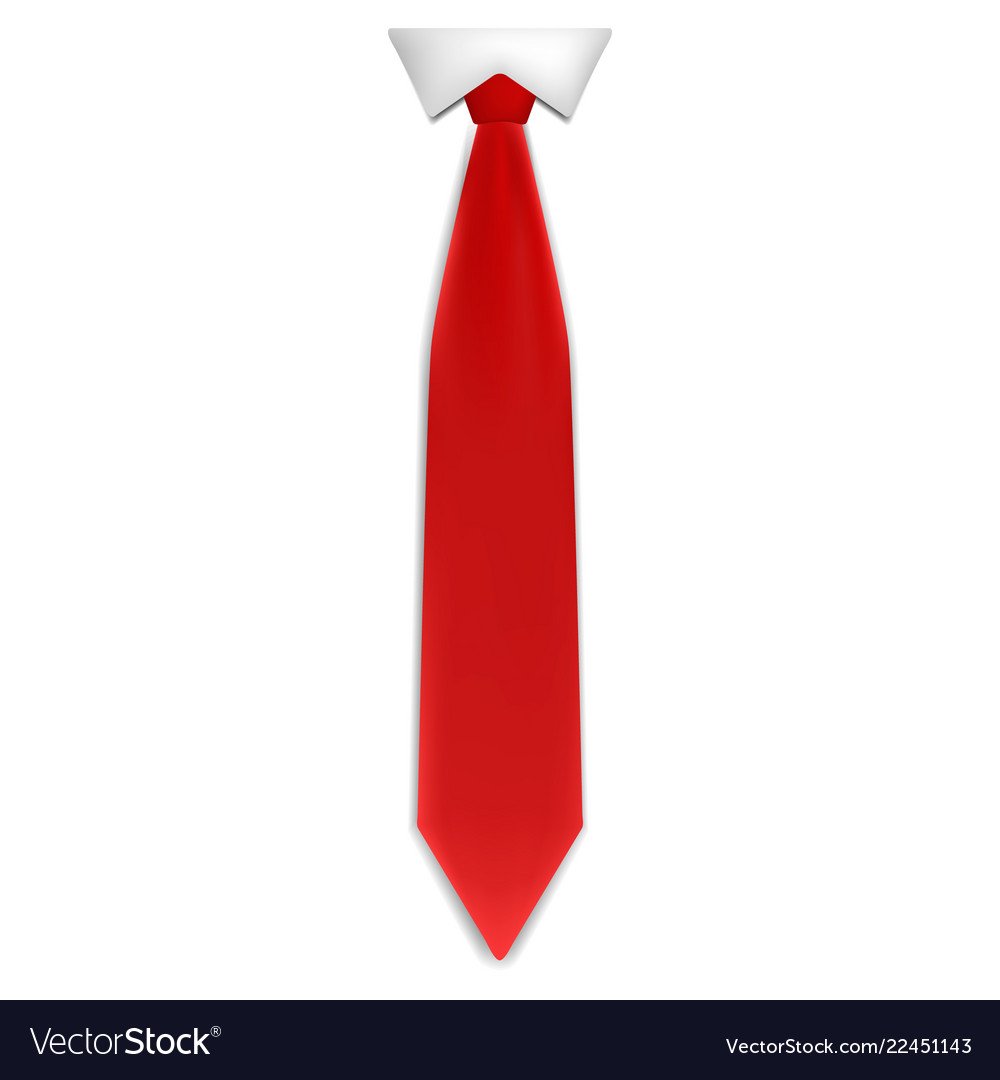 Красный галстук Mockup