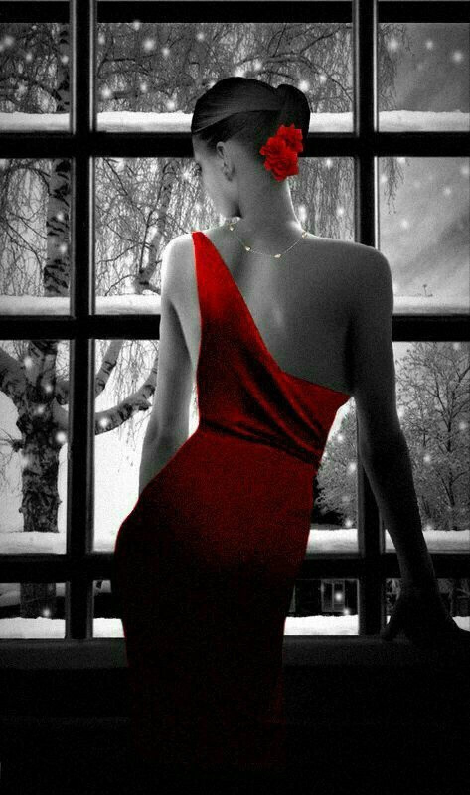 Черно красные девушки