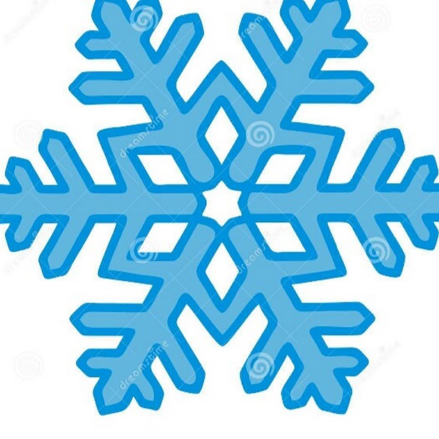 Голубые снежинки для вырезания
