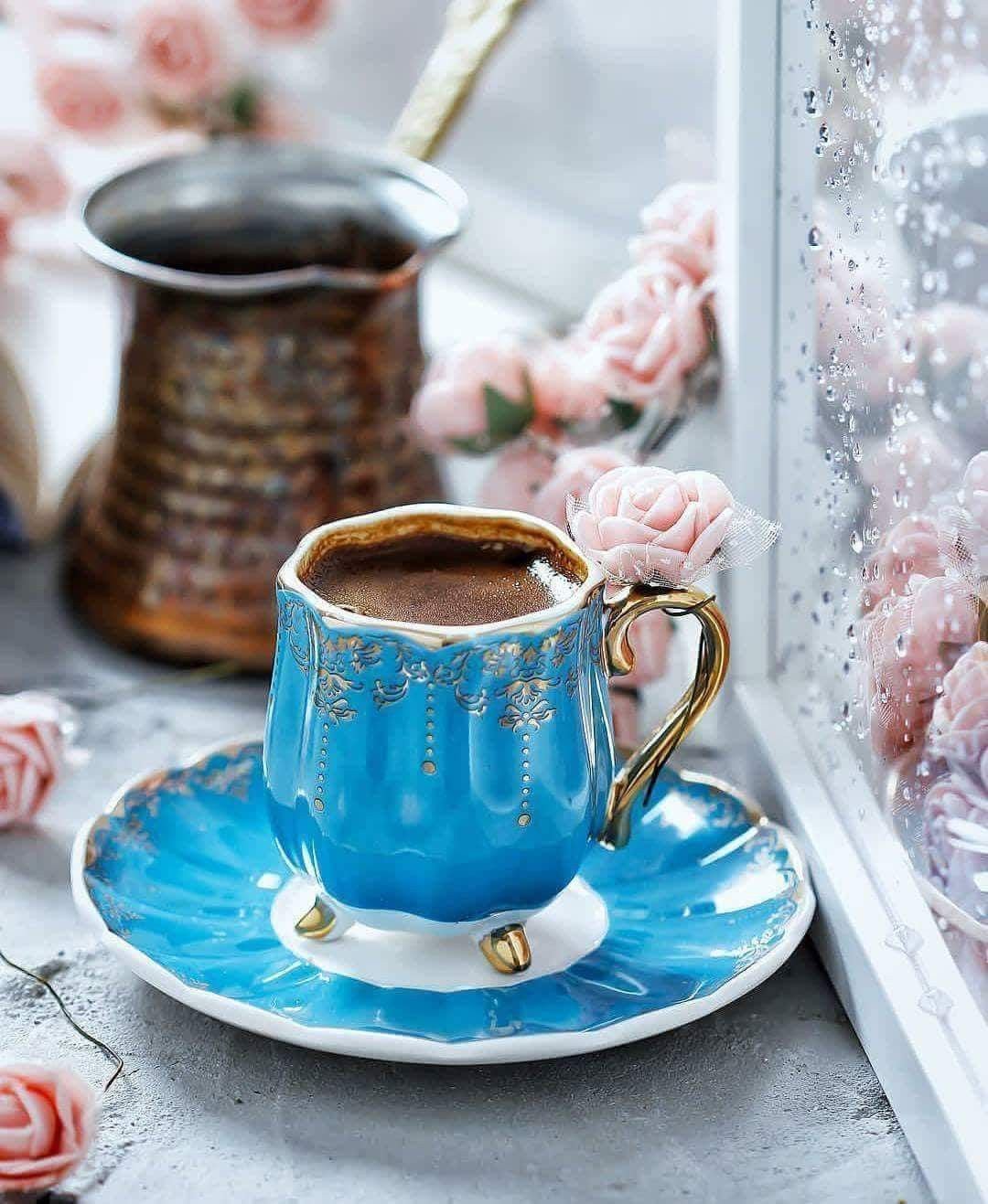 Морозное утро кофе