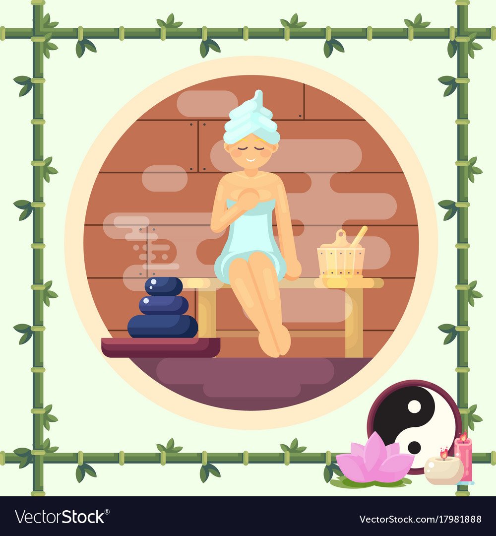 Мультяшные девушки в бане