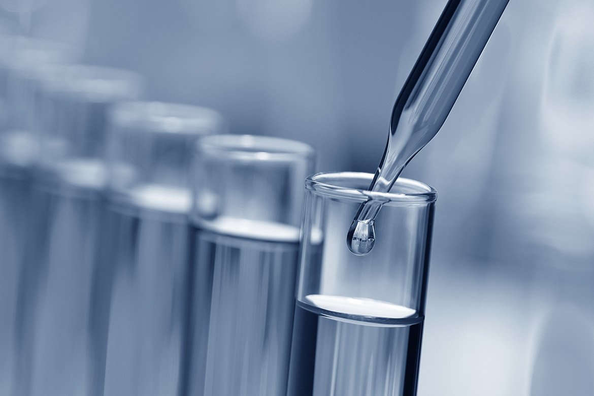 Пробирка с жидкостью
