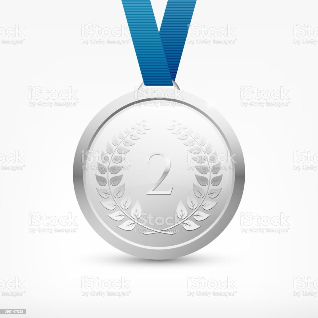 Медаль вектор серебро