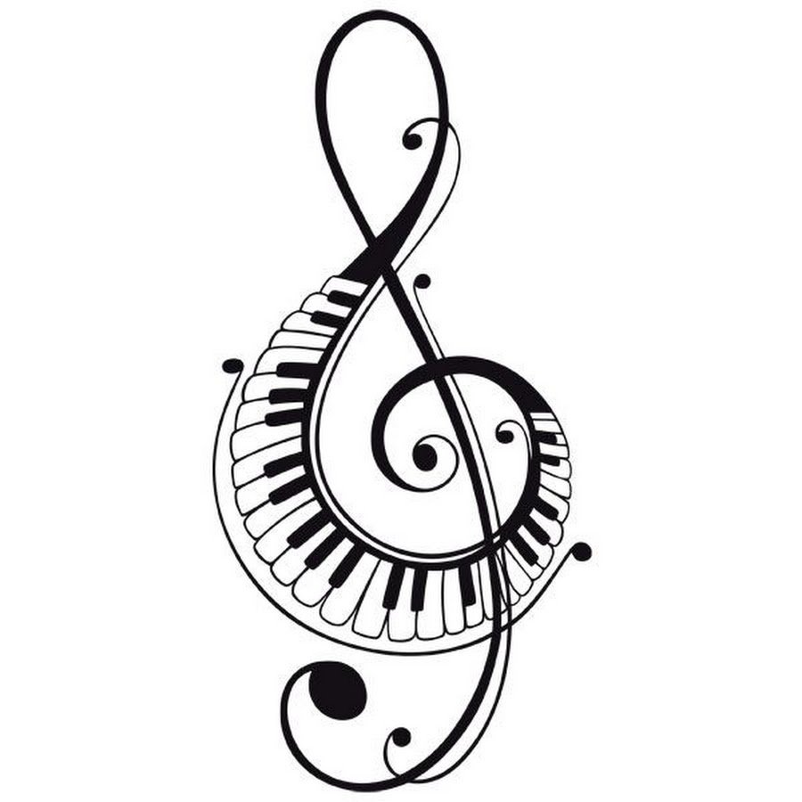 Скрипичный ключ рисунок
