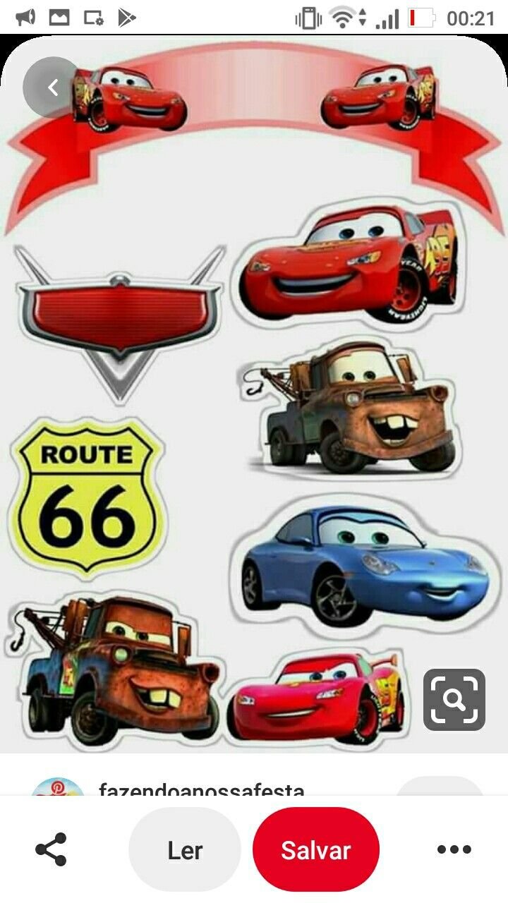 Торт Тачки Маккуин