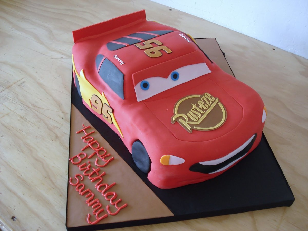 Торт Тачки для мальчика 3 года