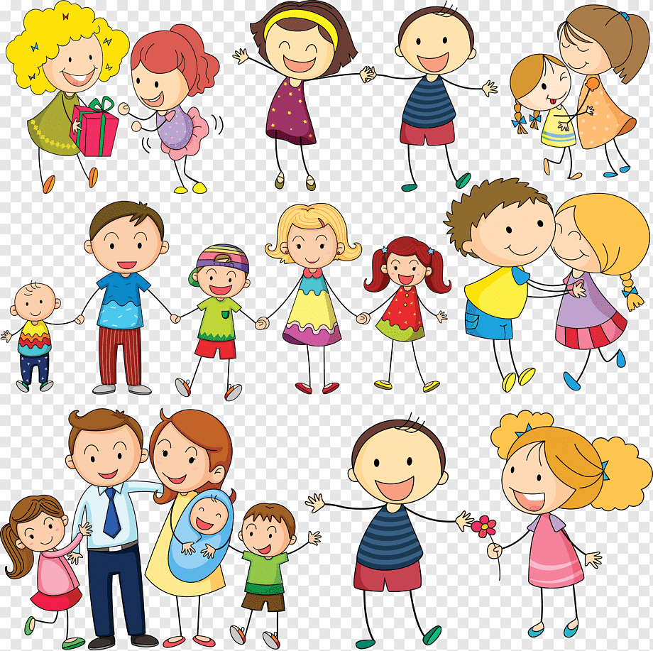 Семья набор векторных