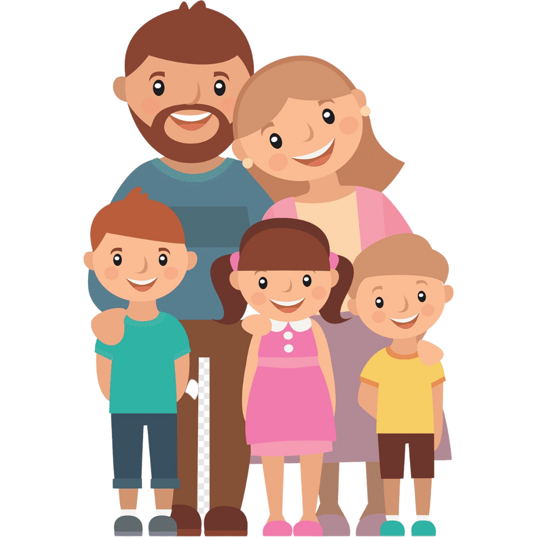 Семья без фона